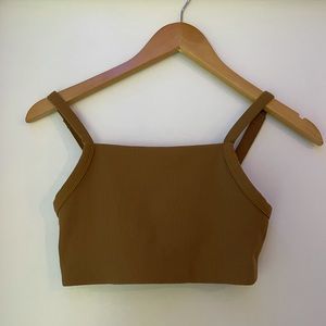 Aerie offline ribbed square neck sports bra